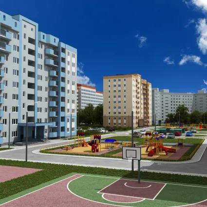 Многоэтажная жилая застройка — фото 1